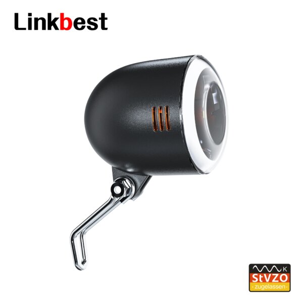 Linkbest-faro LED para bicicleta, luz LED Cree aprobada por StVZO, 70 Lux, haz de alcance cercano, lámpara para bicicleta eléctrica de montaña, luz para correr