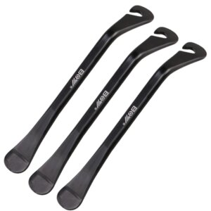 Lixada 3 Piezas Palancas de Neumáticos de Acero al Carbono Juego de Herramientas de Cambio de Reparación de Neumáticos de Bicicleta Accesorios para Bicicletas