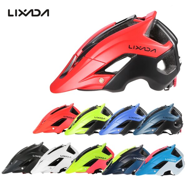 Lixada bicicleta de montaña ciclismo casco de bicicleta casco protector de seguridad deportivo 13 respiraderos MTB ciclismo bicicleta casco de seguridad deportivo