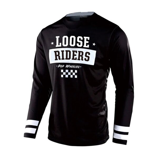 Loose Riders Camiseta de ciclismo de manga larga para hombre, camiseta de motocross, ropa de ciclismo MTB, camiseta de descenso de MTB Enduro Cross Country