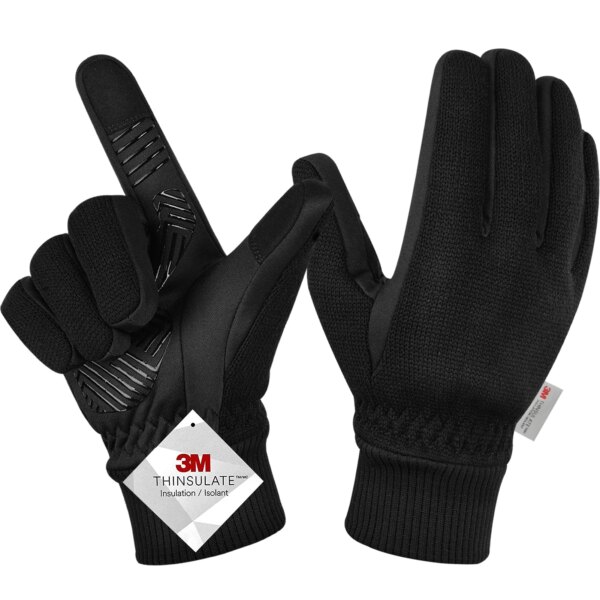 MOREOK -10 ℃ Guantes de invierno 3M Thinsulate Guantes Térmicos cálidos guantes de bicicleta con pantalla táctil antideslizantes guantes de ciclismo para hombres y mujeres