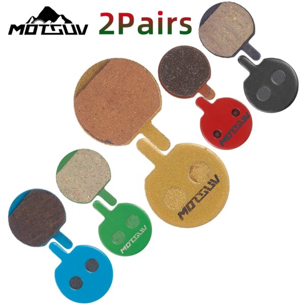 MOTSUV 2 pares de pastillas de freno de disco de bicicleta MTB para TRINX M188 M208 M288 M308 M318 resina/sinterizado/cerámica/cobre