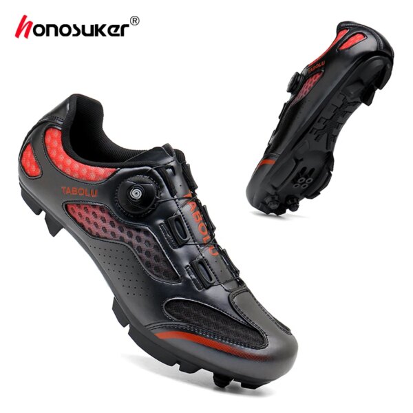 Zapatos de ciclismo MTB para hombre, botas para bicicleta de carretera de tierra, zapatillas de deporte de velocidad, tacos SPD para mujer, calzado para bicicleta de montaña para Shimano