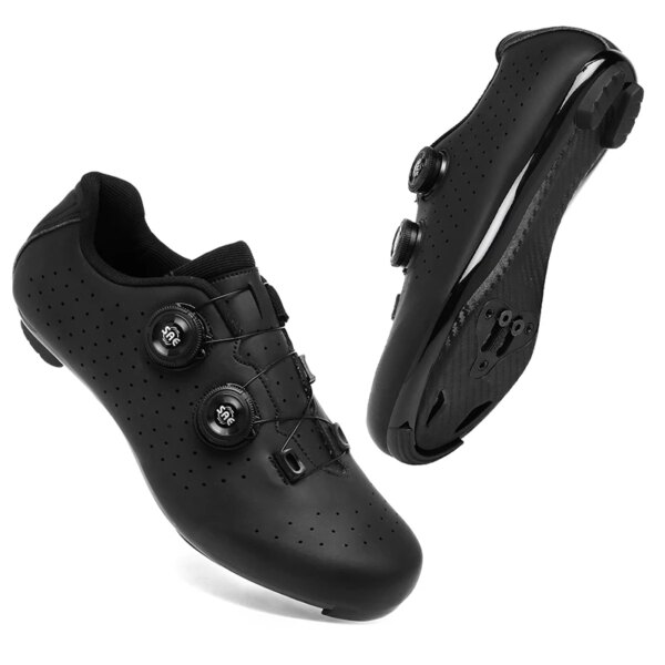 Zapatos de ciclismo MTB para hombre y mujer, zapatos antideslizantes con bloqueo automático para bicicleta de montaña, zapatillas deportivas todoterreno