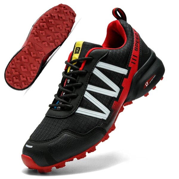 Zapatos de ciclismo MTB, zapatillas de ciclismo para hombre, zapatos de motocicleta, zapatos impermeables para senderismo y bicicleta, zapatillas de senderismo al aire libre para hombre