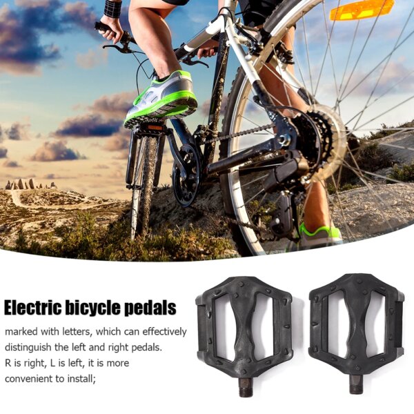 Pedales antideslizantes para bicicleta de montaña MTB, Pedal de bicicleta de seguridad reflectante plegable para entretenimiento en bicicleta al aire libre
