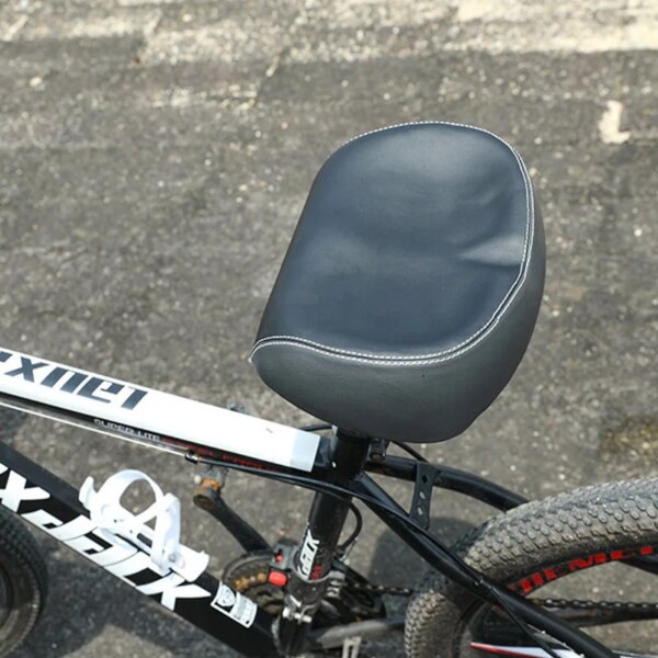 Sillín ensanchado para bicicleta de montaña/carretera, cojín de cuero PU sin nariz, cómodo asiento amortiguador para ciclismo