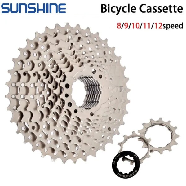 MTB/bicicleta de carretera 8V 9V 10V 11V 12V K7 Cassette aleación de aluminio 11-23T/25T/28T/30T/32T/34T piñón de bicicleta volante piezas de bicicleta