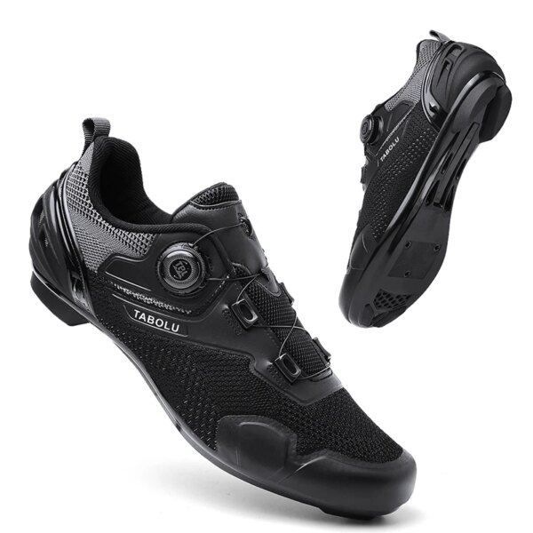 Zapatillas de deporte MTB para hombre y mujer, zapatos de ciclismo para montaña y carretera, zapatos de montar con autosujeción compatibles con bicicleta de fibra de carbono