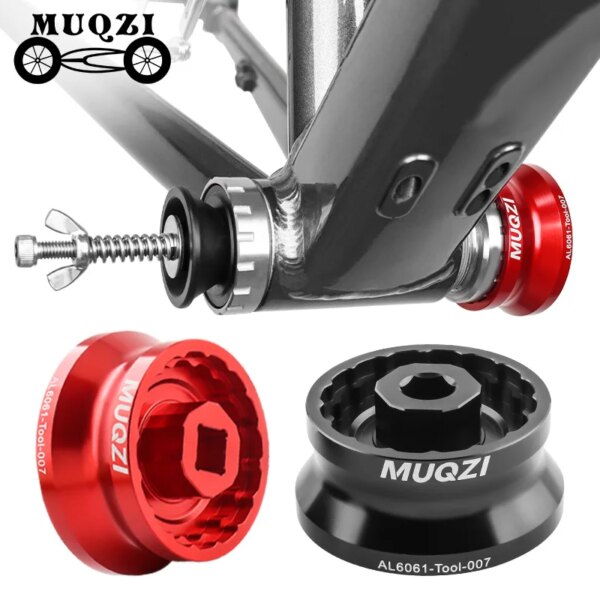 MUQZI-Herramienta de instalación de extracción de copa de soporte inferior de bicicleta, llave de soporte inferior de 12/16 muesca 39/41/44/46/49mm para Shimano BBR60 SRAM DUB