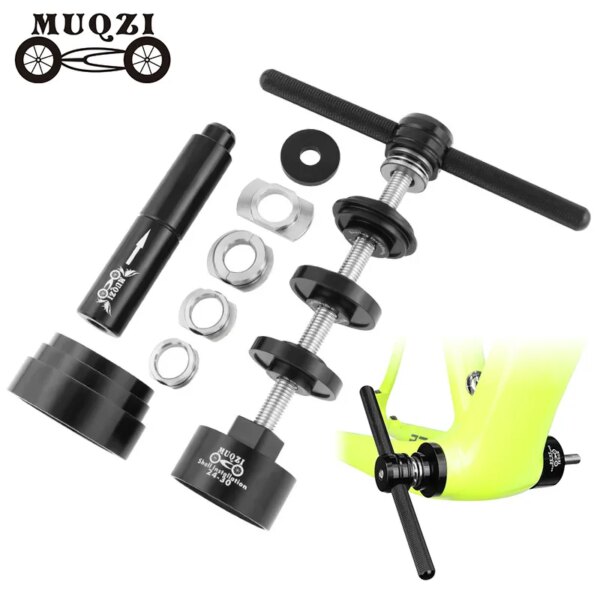 MUQZI-Kit de herramientas para bicicleta, herramienta de instalación y extracción de soporte inferior, extractor de rodamientos de soporte inferior de bicicleta para BB86/BB30/BB91/BB92/PF30