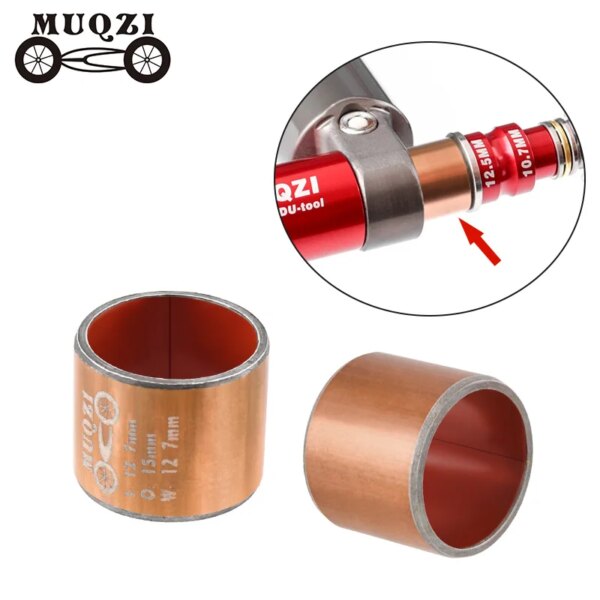 MUQZI MTB buje de choque trasero bicicleta suspensión trasera buje amortiguador ID 12,7mm 12mm OD 15mm 14mm adaptador