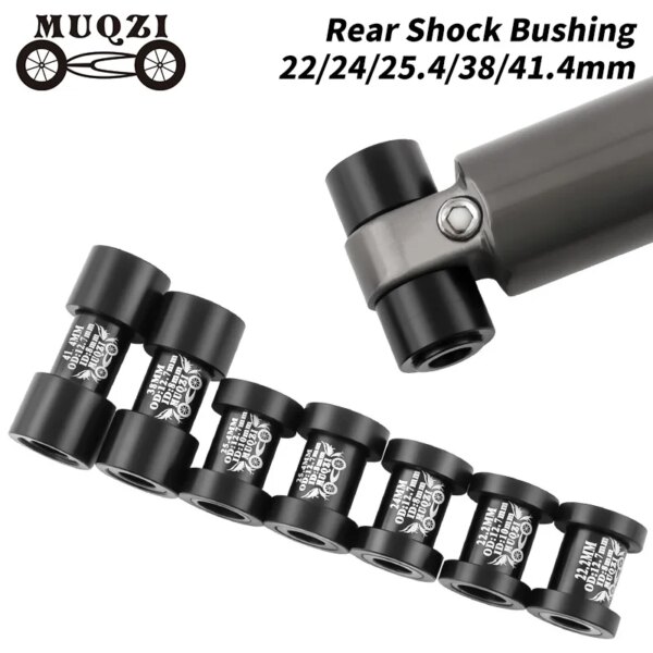 MUQZI buje de choque trasero 22,2 24 38 41,4mm ID 8/10mm OD 12,7mm accesorios de amortiguador de bicicleta MTB