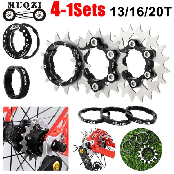 MUQZI-Kit de conversión de marcha única, Cassette Cog de marcha única, 13/16/20T, piñón libre para bicicleta de montaña, piñón de inercia para ciclismo