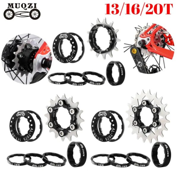 MUQZI-Kit de conversión de marcha única, Cassette Cog de marcha única, 13T, 16T, 20T, piñón libre para bicicleta de montaña, piñón de inercia para bicicleta de ciclismo