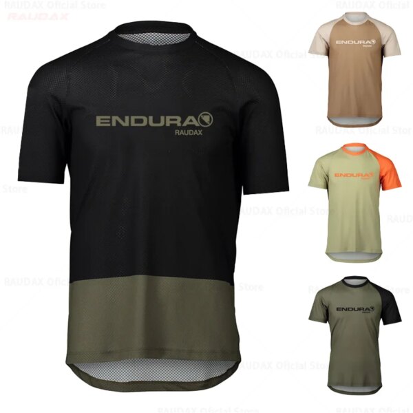 Hombre ENDURO bicicleta nueva Motocross Jersey para descensos bicicleta de montaña mangas cortas Jersey Maillot Ciclismo camisetas de Motocross de secado rápido