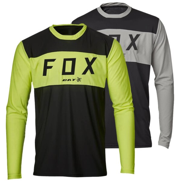 Hombres BAT FOX Motocross Mountain Jersey Enduro MTB camisetas de bicicleta de secado rápido Jersey para descensos Offroad DH ropa de ciclismo