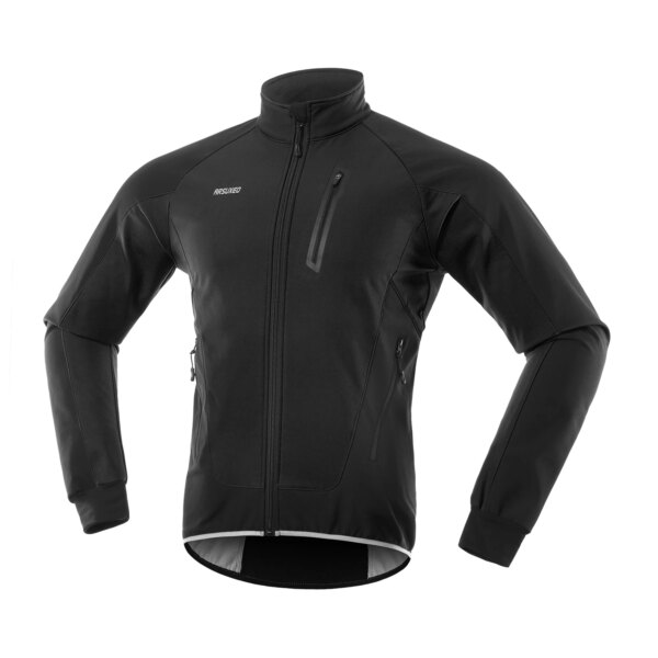 Chaqueta de ciclismo para hombre, impermeable, a prueba de viento, térmica, de lana, Jersey para bicicleta de montaña, para correr, Otoño e Invierno