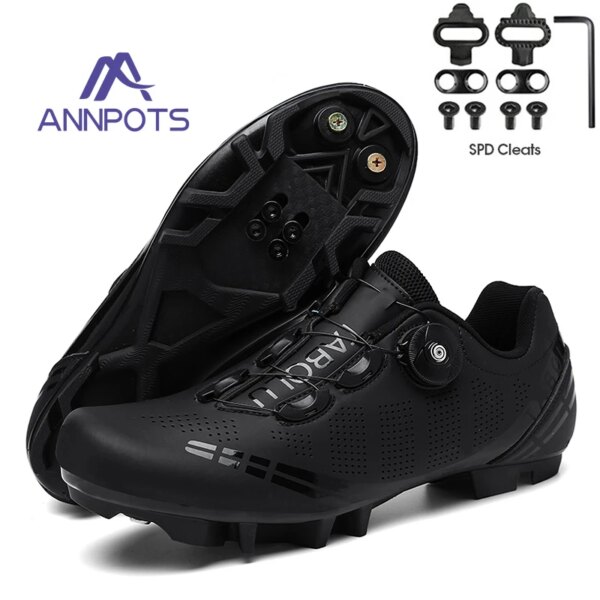 Zapatillas de ciclismo profesionales para hombre y mujer, zapatos para bicicleta de montaña, tacos SPD, calzado para ciclismo de montaña, zapatillas de velocidad para bicicleta de carretera, botas para bicicleta de tierra