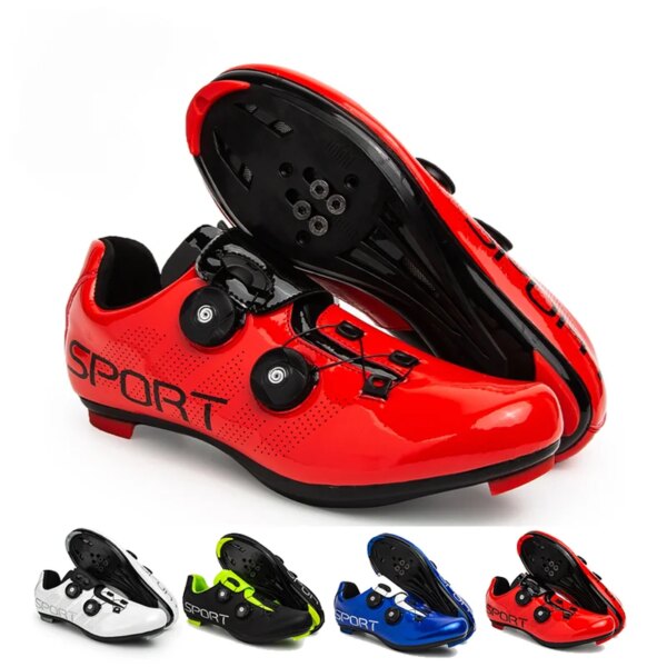 Zapatillas de Ciclismo para hombre y mujer, calzado con tacos para bicicleta de montaña y de carretera, Spd, Unisex