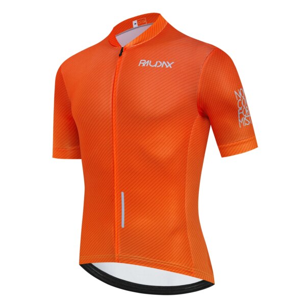 Camiseta de ciclismo naranja para hombre, Maillot MTB, camiseta para bicicleta, Jersey para descensos, equipo profesional de alta calidad, ropa de bicicleta de montaña Raudax Tricota