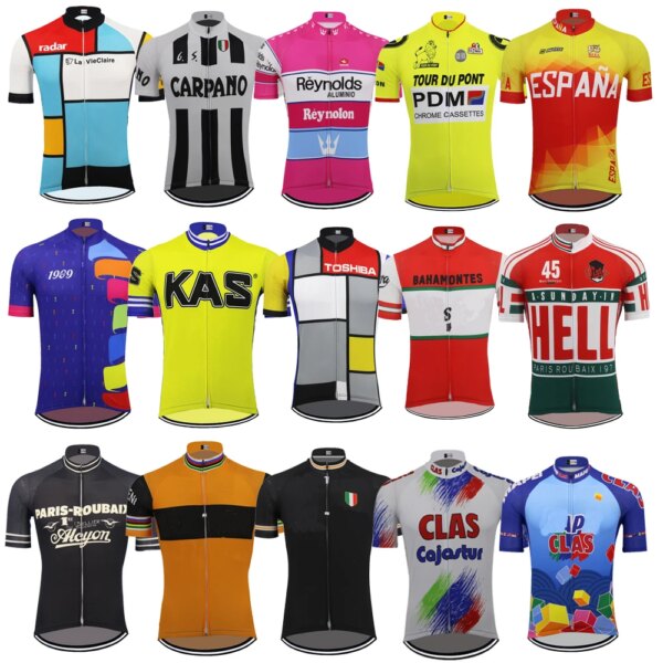 Jersey de ciclismo de manga corta para hombre, ropa para equipo de ciclismo, ropa para deportes al aire libre, jersey MTB personalizado, 15 estilos