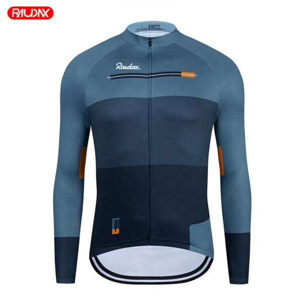 Camisetas de Ciclismo de manga larga transpirables de verano para hombre, ropa de Ciclismo MTB, Maillot de Ciclismo, camiseta para Ciclismo de montaña