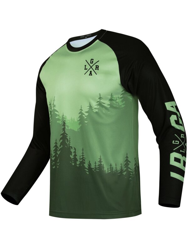 Camiseta holgada para hombre, traje de descenso para Motocross DH, camiseta para bicicleta de montaña BMX MTB, sudadera transpirable MX Enduro