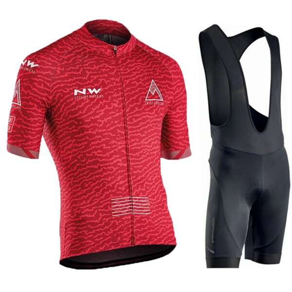 Ropa de verano para hombre, conjuntos para ciclismo, ropa deportiva NW Mtb Tricuta, disfraz para bicicleta, blusa, uniforme, babero, 2023