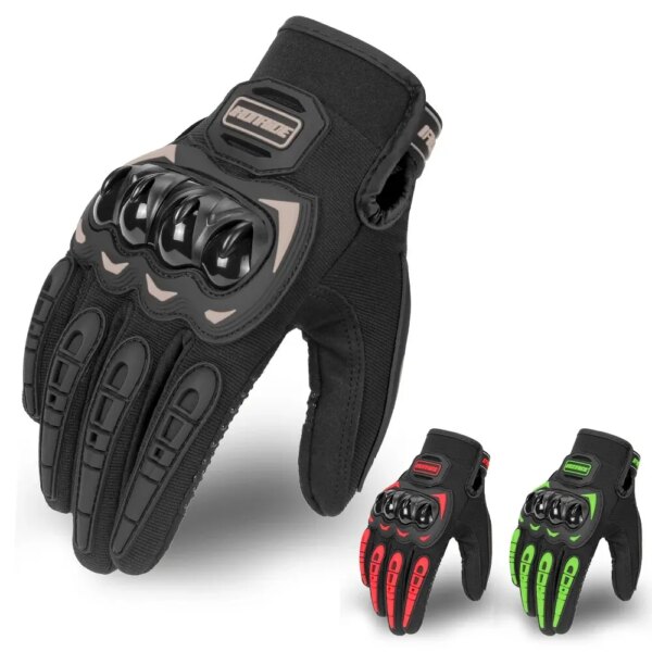 Guantes de motocicleta para hombre, equipo de protección para Moto de carreras, con pantalla táctil, transpirables, para verano