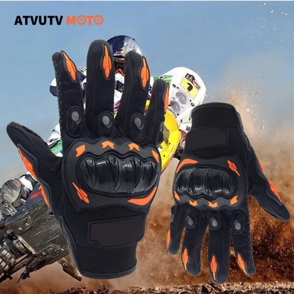 Guantes de motocicleta Retro Racing Motocross dedo completo ciclismo para KTM Motocross ML XL XXL guantes de motocicleta de dedo completo