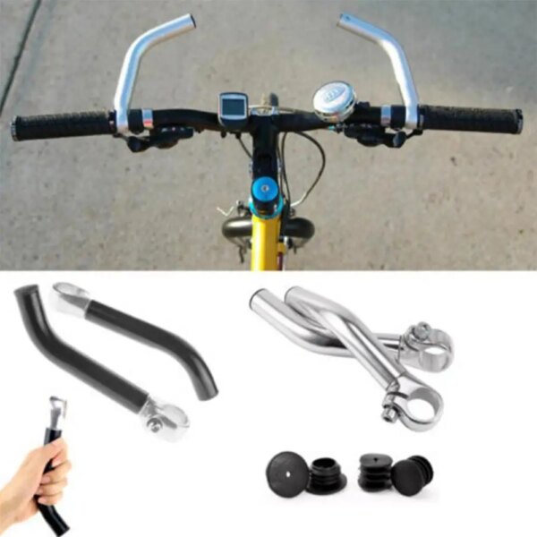 Mango de bicicleta Mounchain, manillar TT de aleación de aluminio con enchufe para manillar 22,2, accesorios de ciclismo