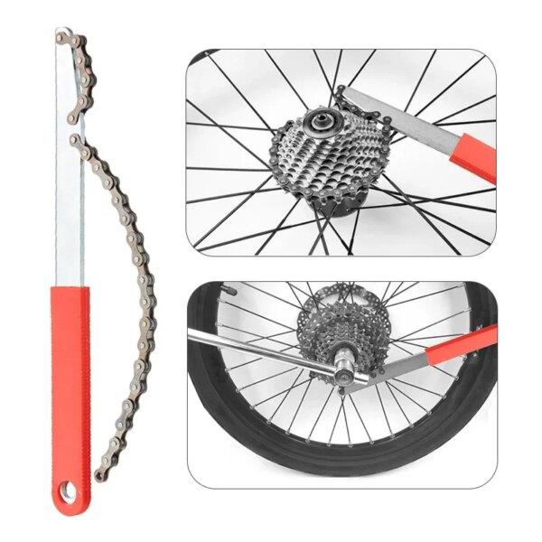 Cassette de bicicleta de montaña, llave especial de extracción de volante, herramientas de Reparación de bicicletas de montaña, equipo de llave de volante de inercia