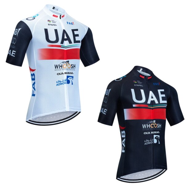 Nuevo 2024 Ropa de Ciclismo equipo de los EAU Ciclismo Jersey hombres verano bicicleta de carretera Maillot chaleco Ropa Ciclismo transpirable camiseta de bicicleta