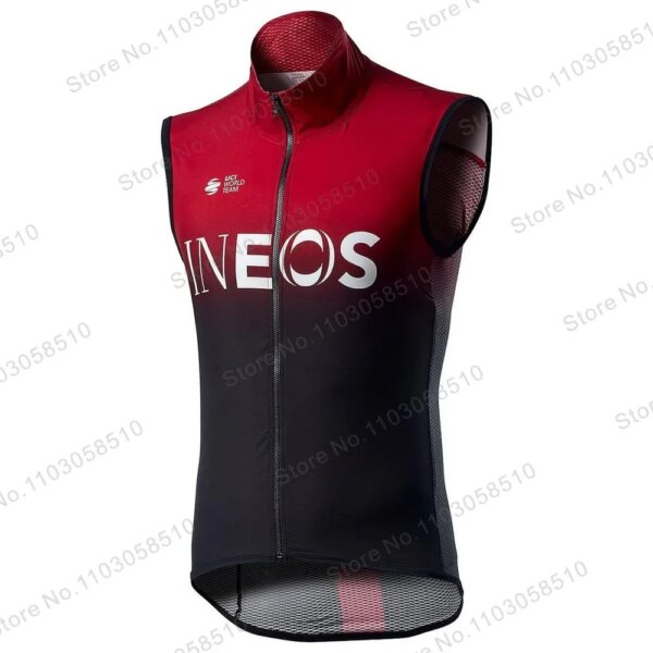 Nuevo 2024 Ineos cortavientos de Ciclismo Sky Team Ciclismo Jersey hombres bicicleta chaleco Maillot Ropa Ciclismo sin mangas camiseta de bicicleta