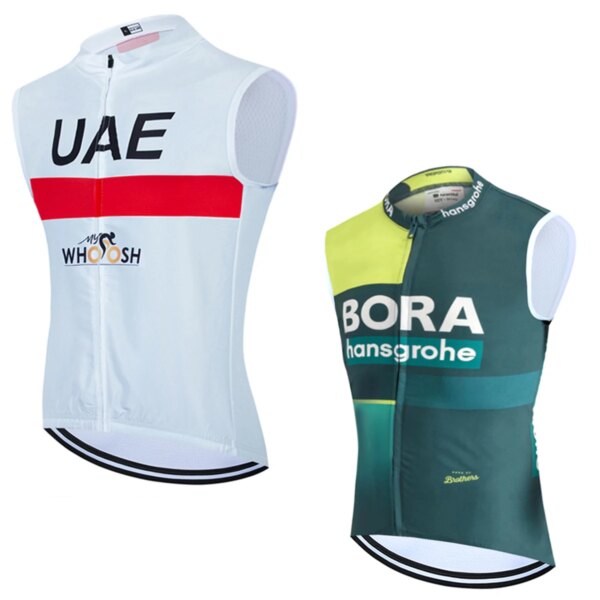 Nuevo 2024 UAE Chaleco de Ciclismo hombres bicicleta de carretera camiseta Ropa Ciclismo equipo Pro montar bicicleta sin mangas Maillot Jersey