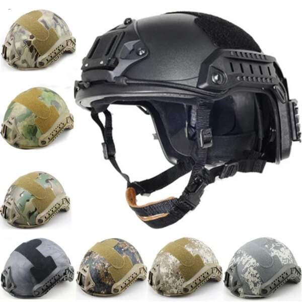 Nuevo Casco rápido Airsoft MH camuflaje cascos tácticos ABS deporte al aire libre casco táctico