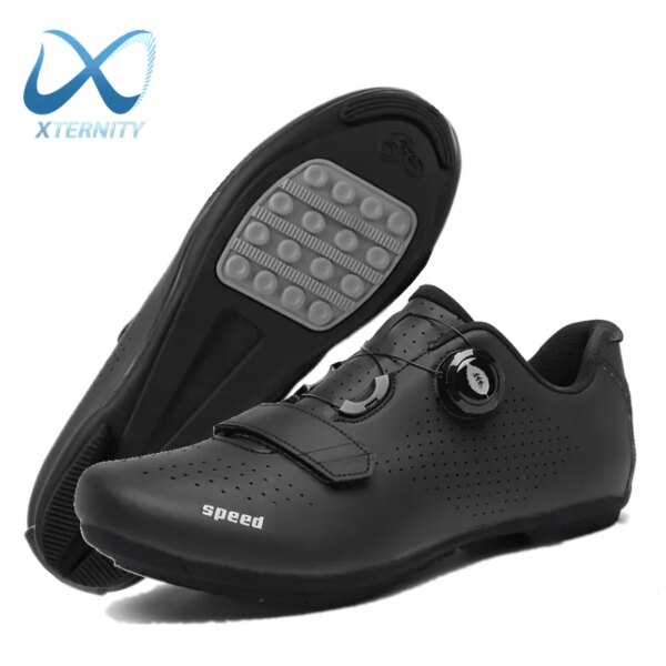 Nuevos zapatos de ciclismo de carretera de carreras, zapatillas de deporte transpirables sin bloqueo para bicicleta, zapatos deportivos profesionales para exteriores para hombre, zapatos deportivos para bicicleta Unisex