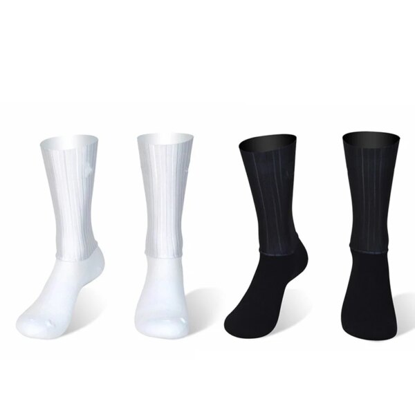 Nuevos Calcetines de Ciclismo transpirables de verano para hombre, antideslizantes, sin costuras, Aero Bike, resistentes al desgaste, Calcetines de Ciclismo de carretera