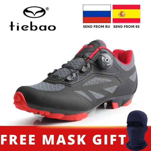 NewTIEBAO, zapatos de Ciclismo para hombre, zapatos transpirables con autosujeción para Mtb, zapatos para bicicleta de montaña, carreras, triatlón, Sapatilha Ciclismo Mtb