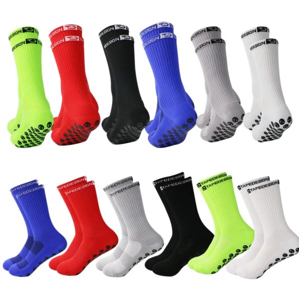 Calcetines de fútbol antideslizantes, calcetines para ciclismo, transpirables, para baloncesto al aire libre, protegen los pies, absorben la humedad, para correr, fútbol, ​​calcetines deportivos con agarre