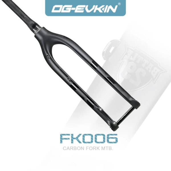 OG-EVKIN FK006 horquilla rígida de carbono mtb 29er 27,5er 15x100mm Cable interno freno de disco tubo cónico para bicicleta de montaña