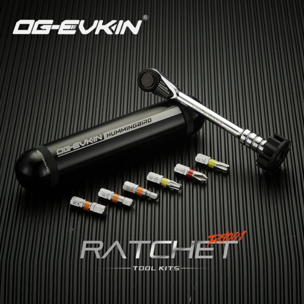 OG-EVKIN RT-01, kit de herramientas de reparación de bicicletas multifuncional para ciclismo, tornillo de trinquete, destornillador para bicicleta, equipo de juegos de herramientas de carretera MTB