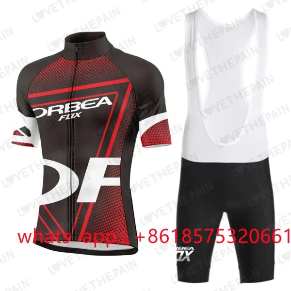 ORBEAFOX Pro verano Ciclismo Jersey conjunto de manga corta transpirable Mtb bicicleta Ciclismo Ropa Maillot Ropa Ciclismo uniforme traje 2024