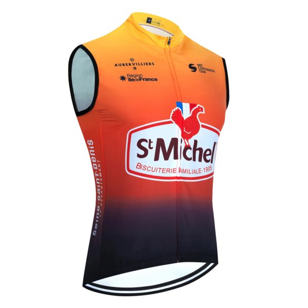 Color naranja Ciclismo Jersey equipo Pro Bike chaleco 2024 moda hombres mujeres Ropa Ciclismo sin mangas Bicycl Maillot camiseta