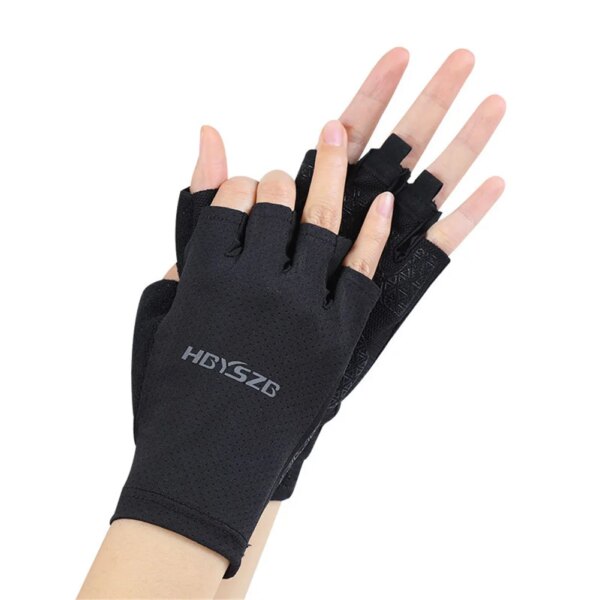 Guantes antideslizantes Unisex para acampar al aire libre, motocicleta, gimnasio, Fitness, guantes sin dedos a prueba de golpes, equipo de ciclismo de verano