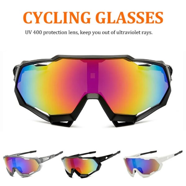 Gafas de sol para ciclismo al aire libre, protección UV400, gafas a prueba de viento para hombres y mujeres, gafas de sol deportivas para montar, pescar, correr, hacer senderismo