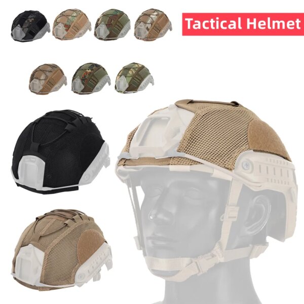 Casco táctico de Paintball, alfombra 500D de nailon Molle, cubierta para máscara de esquí, casco de esquí para Snowboard, casco de bicicleta para hombre, accesorios de entrenamiento CS