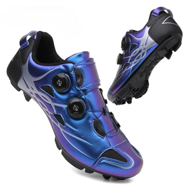 Zapatos de Ciclismo profesionales Unisex para hombre y mujer, Zapatillas de carreras SPD para bicicleta de montaña, Ciclismo de montaña