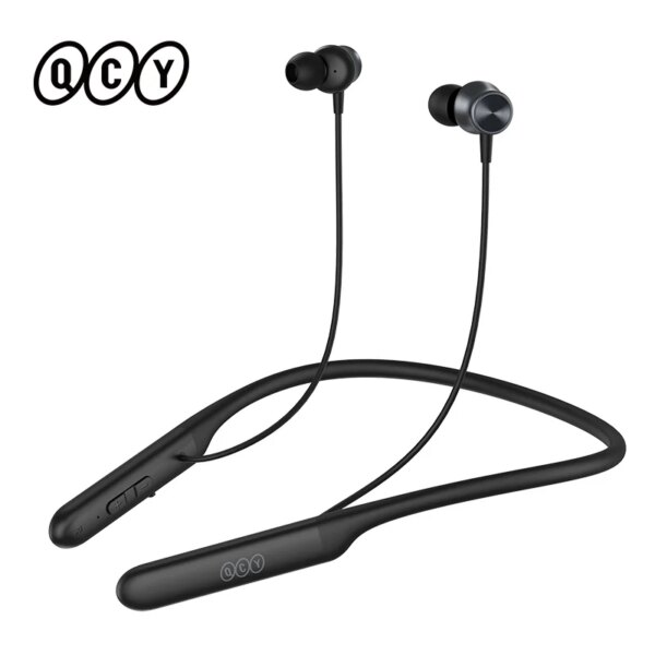 QCY C1 C2 Auriculares inalámbricos Bluetooth 5.2 Banda para el cuello Auriculares deportivos Auriculares intrauditivos Carga rápida Batería de larga duración 50H